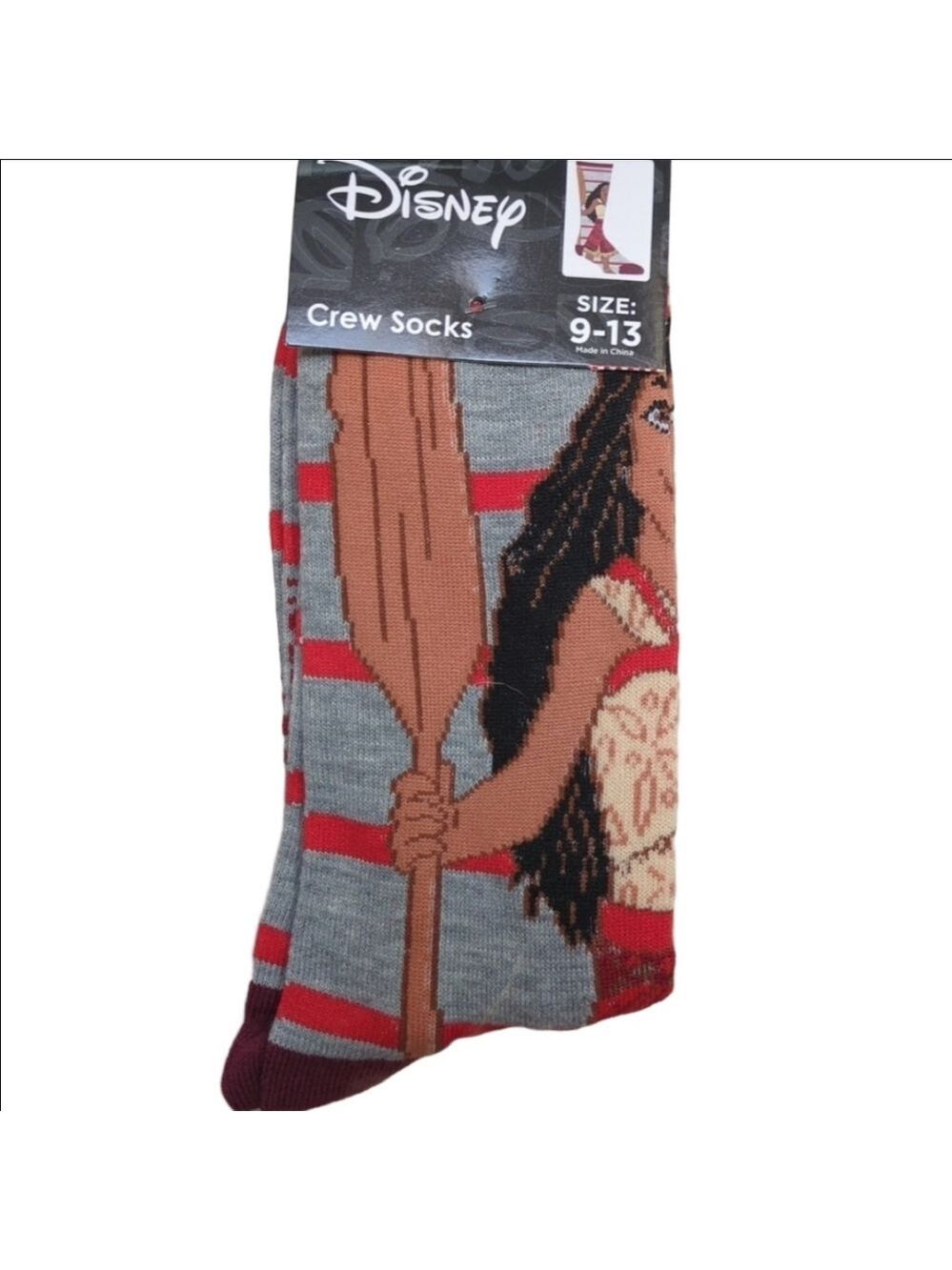 4/$25 Disney Moana Crew Socks  New Novelty Socks Stocking Stuffer